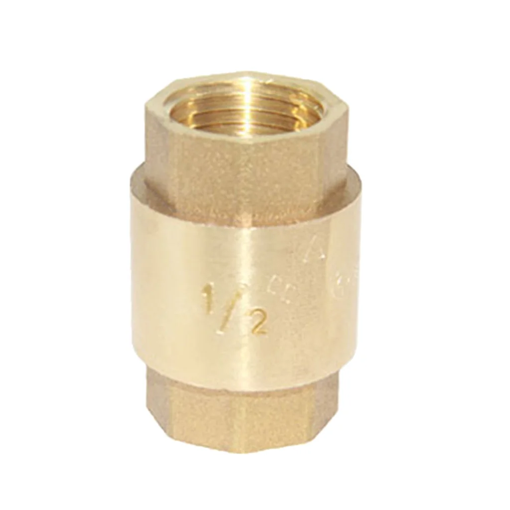 1/2'' NPT Brass Internal Threaded Air Compressor Check Valve Spring Vertical Check Valve Non Retrun Valve 1/2'' NPT Brass Internal Threaded Air Compressor Check Valve Spring Vertical Check Valve Non Retrun Valve