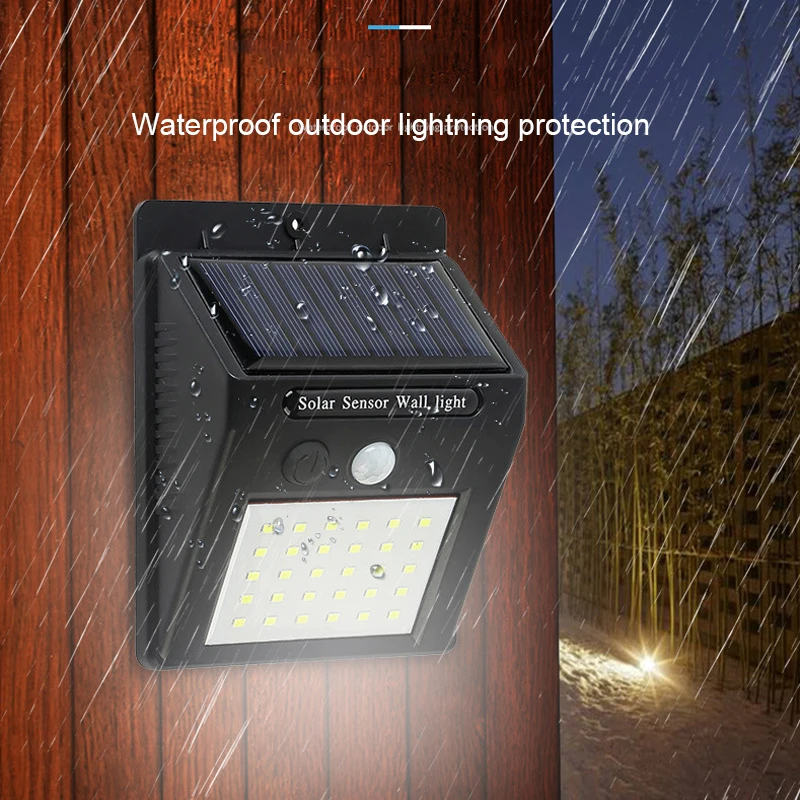 

Household human body induction street light waterproof wall lamp solar sports lights outdoor courtyard street floodlights
