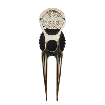 

Caiton Golf Divot Repair Tool Ball Liner Golf Ball Marker Pitch Fork Golfer Kit
