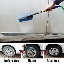 Горячий шланг с щеткой для мытья автомобиля, адаптер для чистки грузовика, распылитель воды, насадка для мытья автомобиля X66