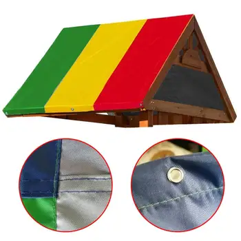 

Kids Playground Roof Canopy Waterproof Playground Replacement Tarp Outdoor Replacement Sunshade Tarp Cover for Children 52x89inc