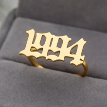 Изящное любое пользовательское именное кольцо персонализированное Рукописное кольцо для подписи индивидуальный подарок для нее ювелирные изделия ручной работы из нержавеющей стали