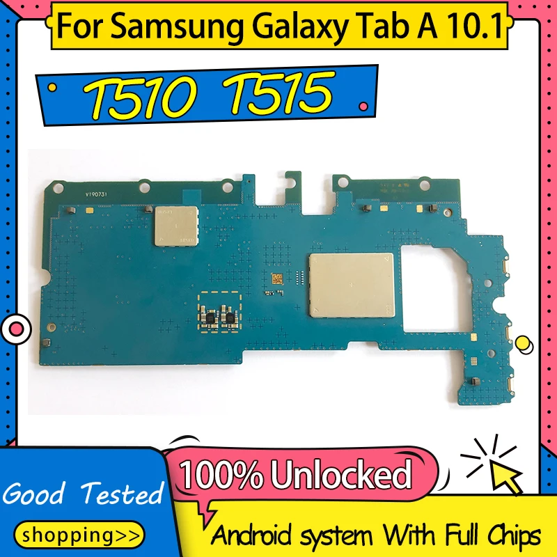 Good Working Unlocked Motherboard Mainboard Logic Board For Samsung Galaxy Tab A 10.1 T510 T515 With Full Chips | Мобильные телефоны