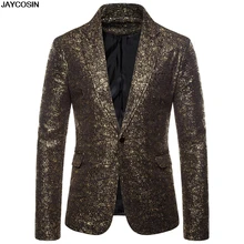 KLV, новинка, пиджак, очаровательный, мужской, Повседневный, приталенный, на одной пуговице, деловой пиджак, вечерние, блуза, chaqueta de vestir hombre 9916