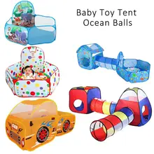 38 стиль Крытый открытый детская палатка игрушка детский океан мяч игровой домик туннель для ползания игрушка «туннель» складной океан мяч бассейн