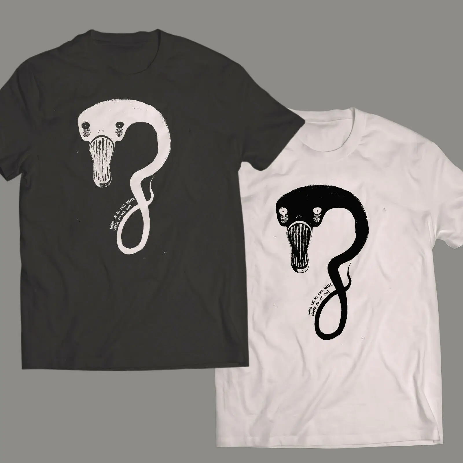 

New Billie Eilish T Shirt Snake Nwot Ships Fast Black White T Shirt Tee