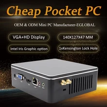 Самый дешевый игровой компьютер Eglobal I3/I5/I7 Core I3 7100U/I5 7200U Windows 10pro mini pc HDMI VGA медиаплеер настольный компьютер