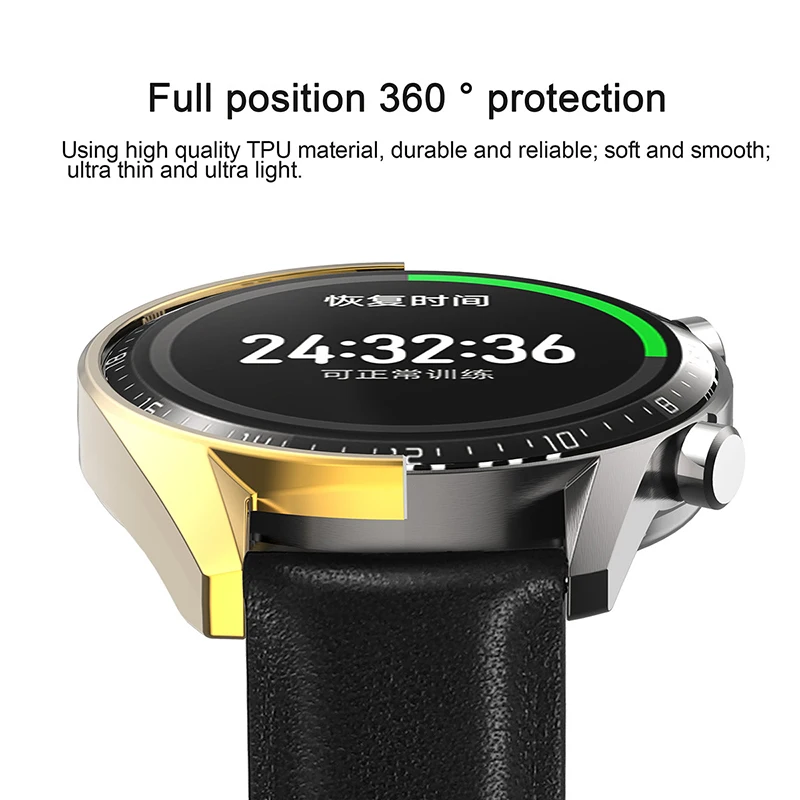 Чехол для часов HD для huawei watch GT 2 46 мм, мягкий ТПУ защитный чехол на весь экран, защитная крышка, аксессуары