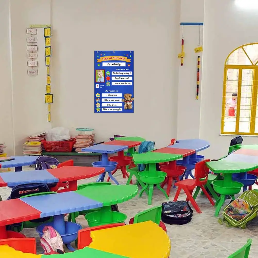 Classroom Student Incentive Chart School Posters Charts Week Star Chart Decoration Classroom Supplies Decoration