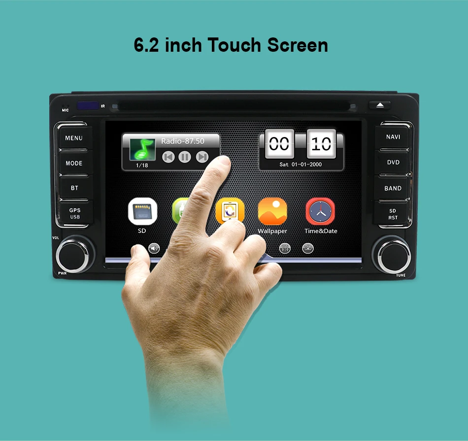 Best 2 din Car DVD radio GPS fit for Toyota Hilux yaris VIOS Camry Corolla Prado RAV4 Prado 2003 2004 2005 2006 2007 2008 free camera 10