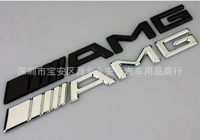 AMG маркировка логотипа автомобиля наклейки на бампер модифицированный автомобиль Tail Tag английский логотип знак автомобиля