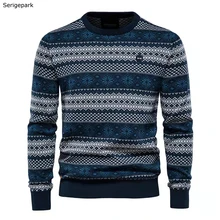 

2021 Men's winter sweater for high quality serige park cotton france luxury branded style for men business casual design England