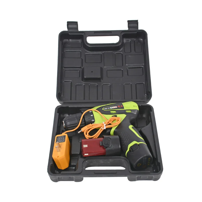 

Wholesale 12V Lithium Hand Drill Rechargeable Multi-functional Household Pistol Drill Wireless Electric Tool Screw Driver a-Piec