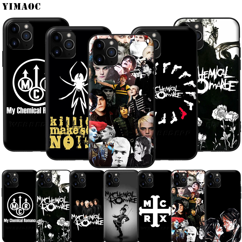 Мягкий силиконовый чехол YIMAOC My Chemical Romance MCR для iPhone 12 Mini 11 Pro XS Max XR X 8 7 6 6S Plus 5 5S