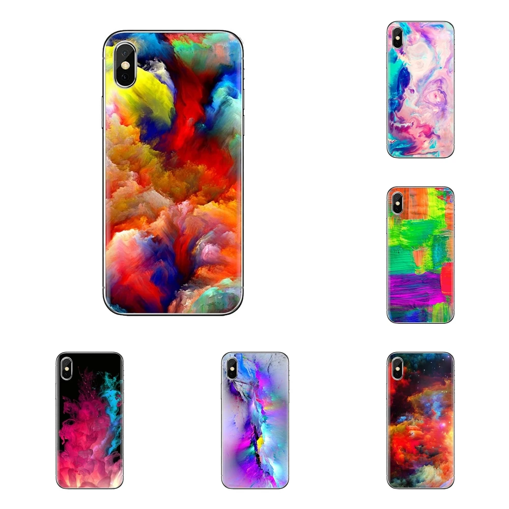 Абстрактные иллюстрации красочные цифровой арт Soft Shell Крышка для samsung Galaxy S3 S4 S5