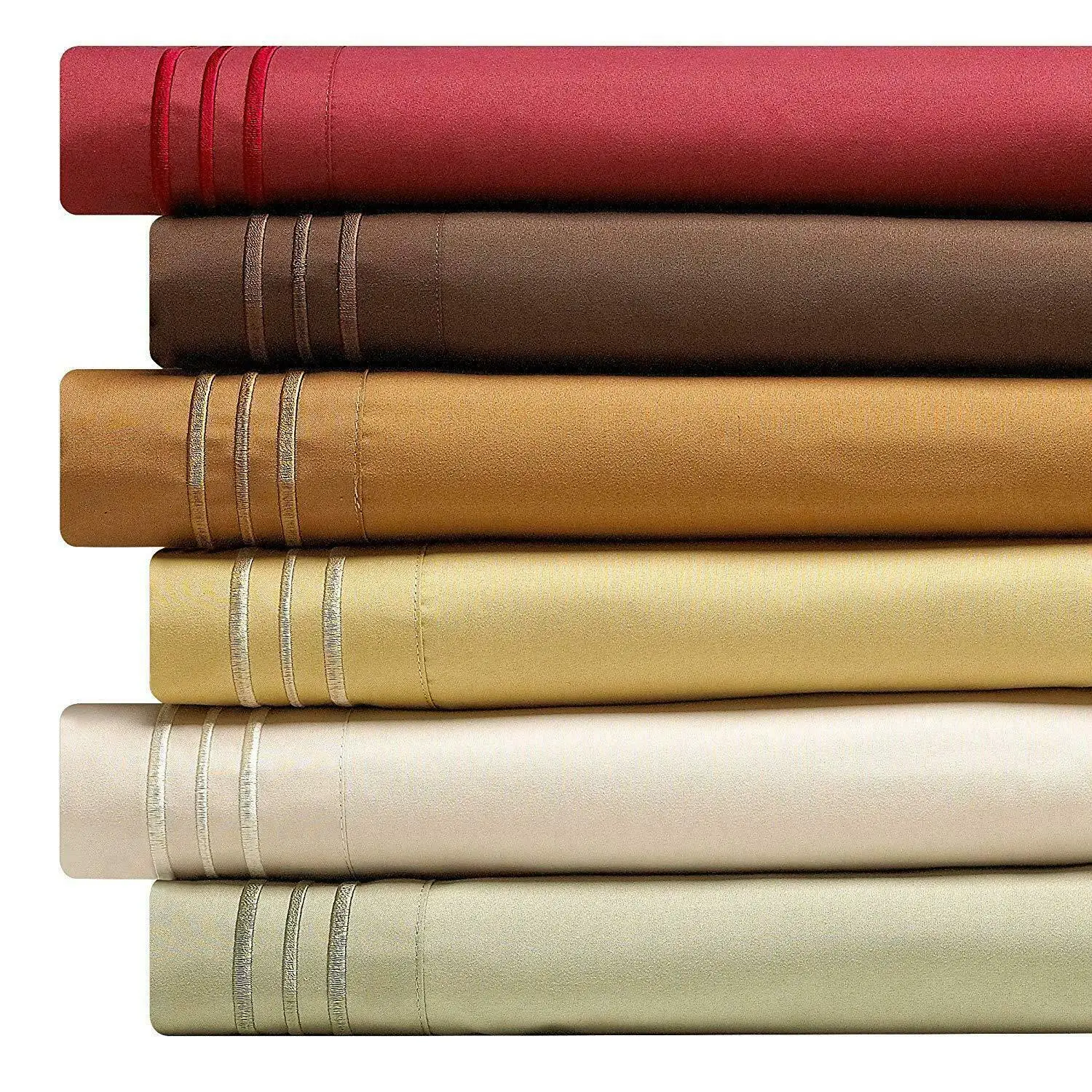 6 PIECE 2100 COUNT DEEP POCKET BAMBOO SERIES BED SUPER SOFT SHEET SET MOST SIZES