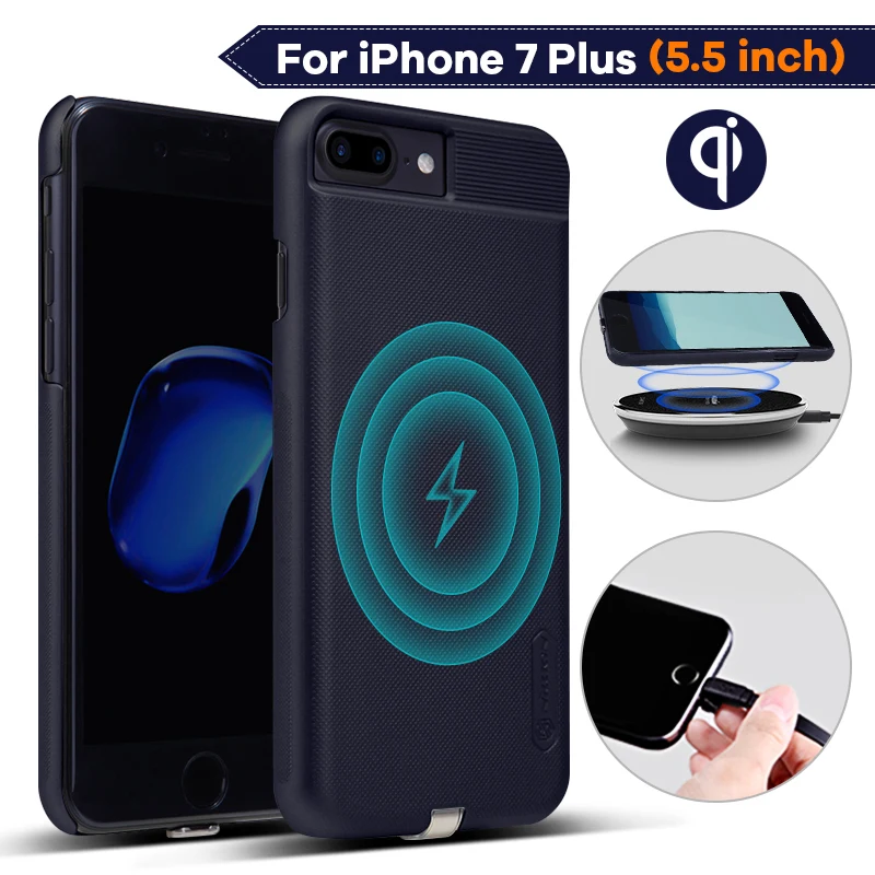 Geelachtig aanwijzing haakje Voor Iphone 7 Plus Batterij Magnetische Qi Draadloos Opladen Case 5.5 '', draadloze  Oplader Ontvanger Voor Iphone 7 Plus Case Pc Cover|Draadloze Opladers| -  AliExpress