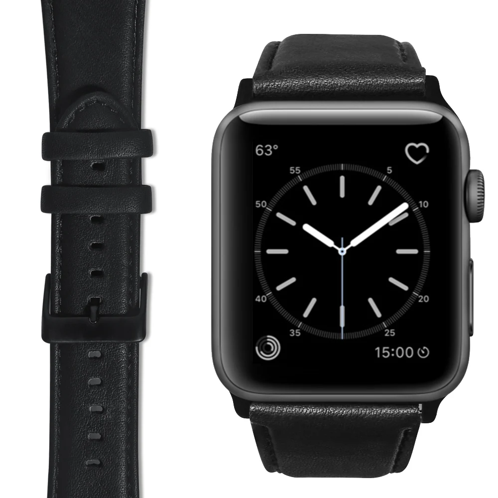 Ремешок для часов Apple Watch Series SE/6/5/4/3/2 кожаный с масляной кожей сменный Браслет iWatch