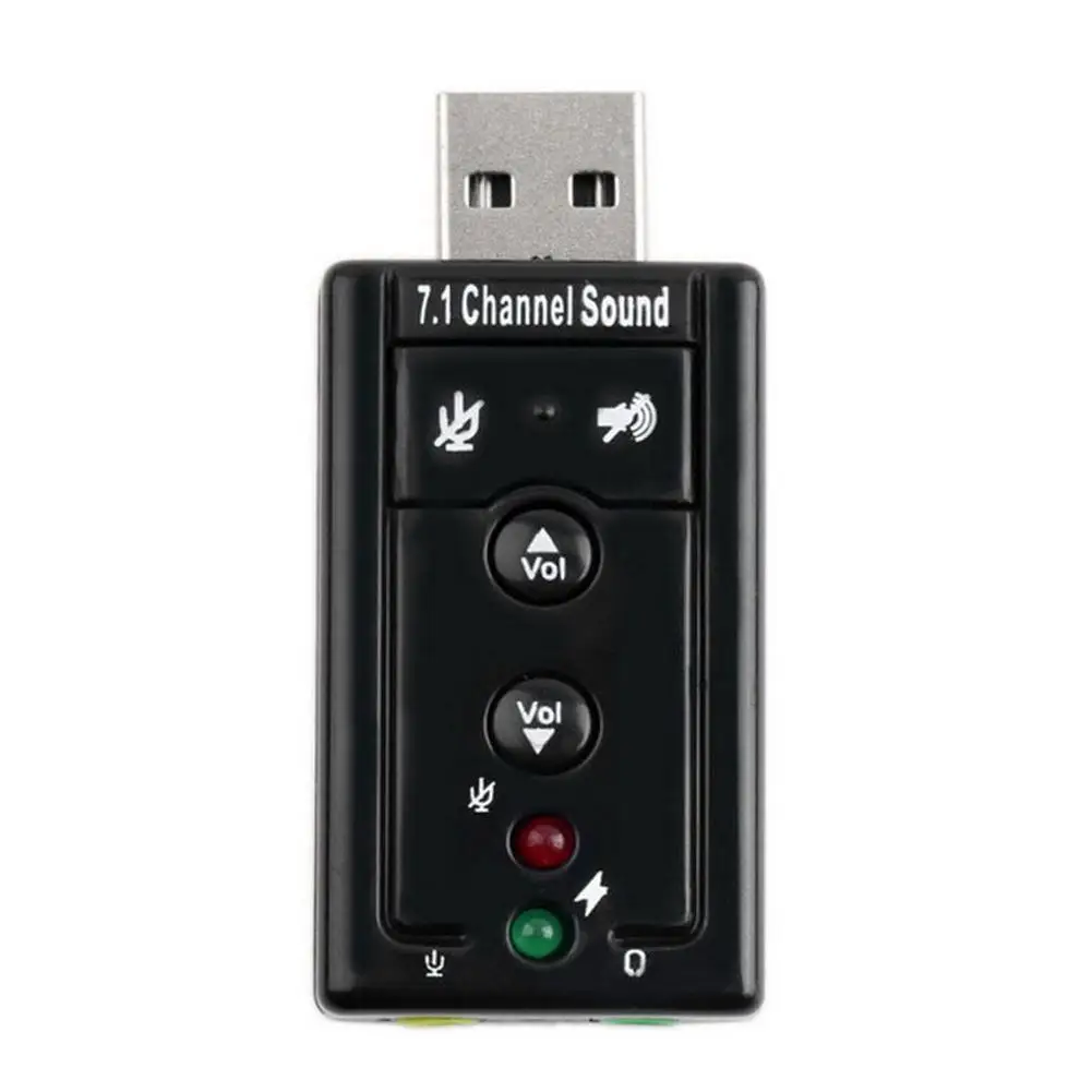 USB 2 0 3D 12 Мбит/с мини виртуальный Внешний адаптер 7 1 канала аудио Звуковая карта |