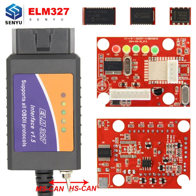 ELM 327 V1 5 PIC18F25K80 For FORScan ELM327 USB OBD2 Scanner CH430 HS CAN MS CAN ELM 327 V1.5 PIC18F25K80 For FORScan ELM327 USB OBD2 Scanner CH430 HS CAN/MS CAN For Ford OBD 2 OBD2 Car Diagnostic Auto Tool