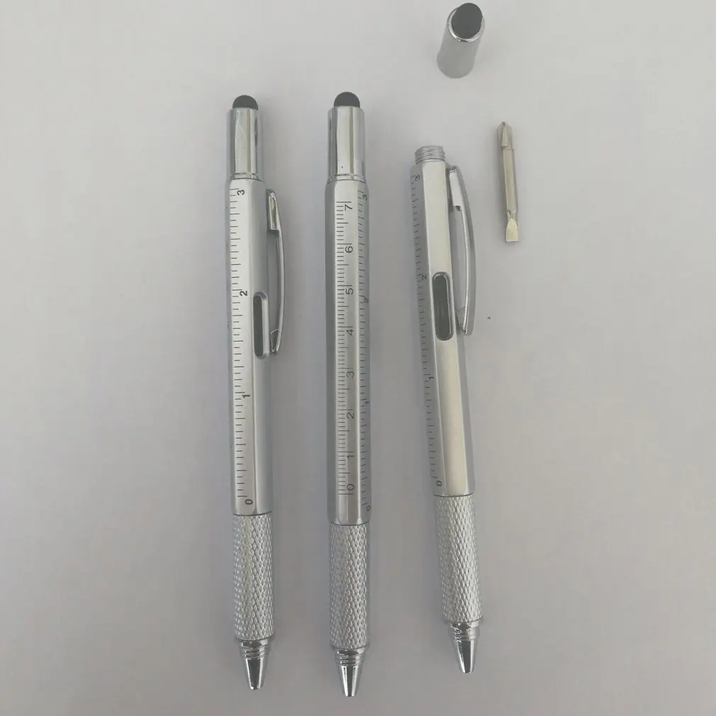 

6 In 1 Multifunction level screwdriver touch tool ballpoint pen