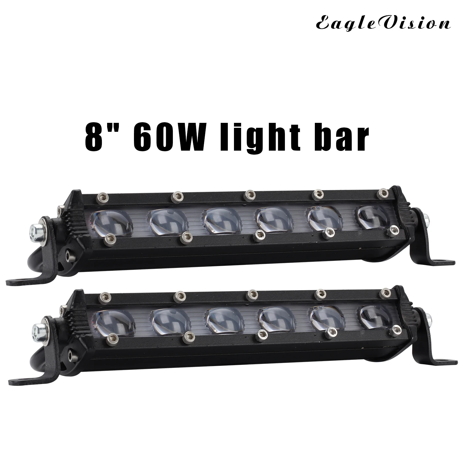 Binwwe 8inch 60W LED Auto LED Light Bar Offroad Zusatz Scheinwerfer Geführtes Arbeits-Licht-Bar Nebel Licht Offroad SUV Driving Fog Lamp 4WD 
