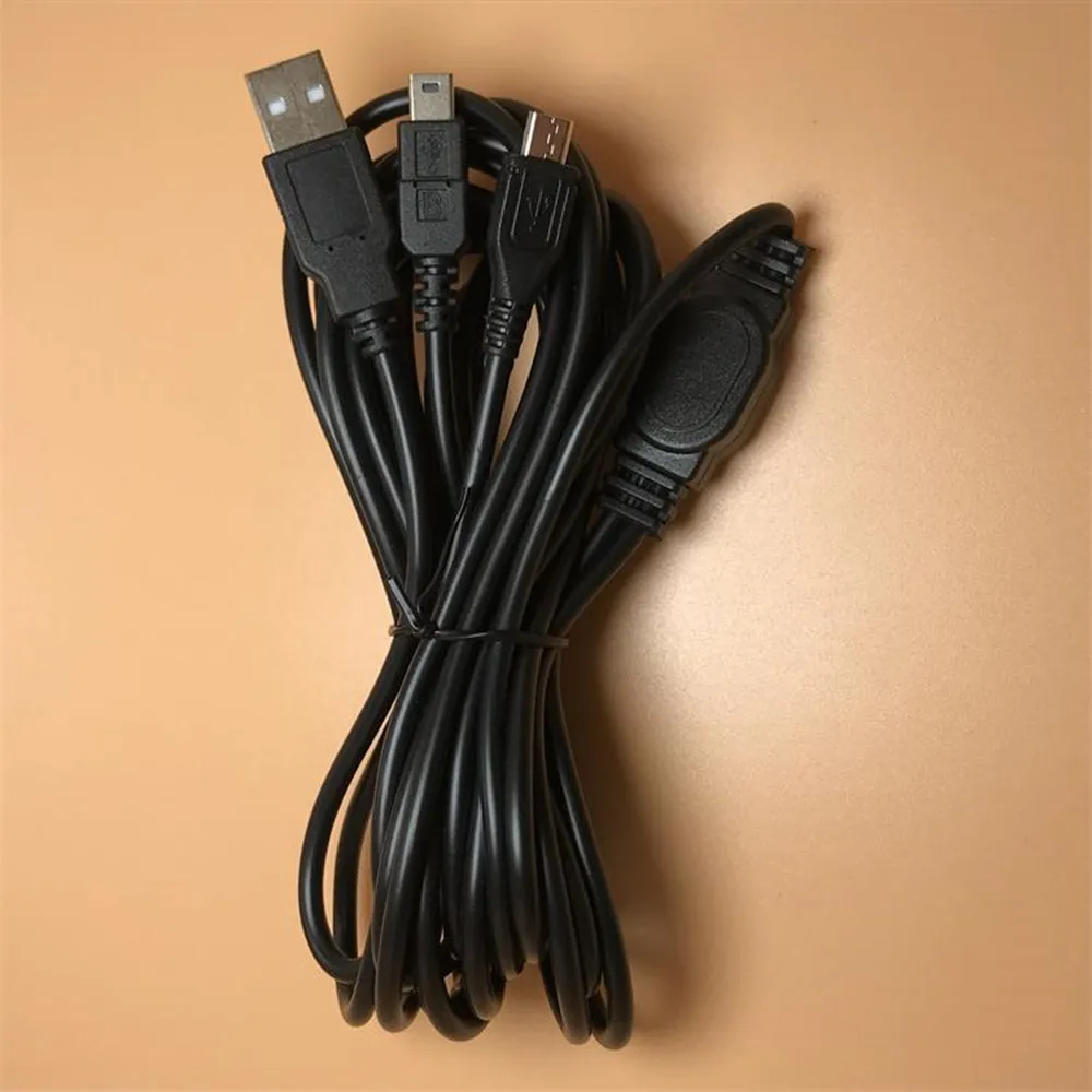 

200pcs 3.5M 2 in 1 USB Power Charger Cable For PS4/PS 3 Controller