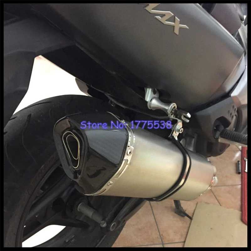 Полная система мотоцикла выхлопная труба глушителя для TMAX 500/530 2008- карбоновый глушитель выхлопной трубы