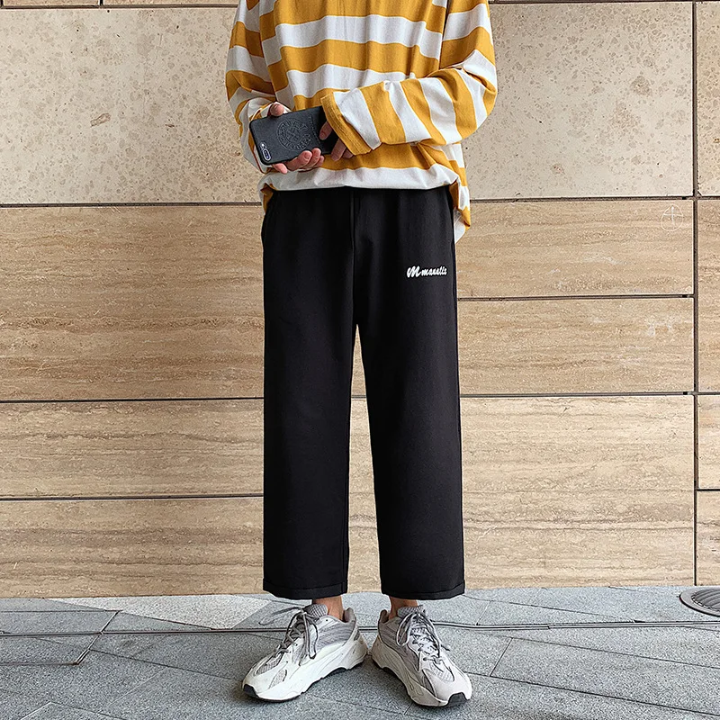 

Large Size @ Hong Kong Style Autumn Athletic Pants Men's Couples Sweatpants New Style Straight-Cut Loose Casual Pants Fashion K1