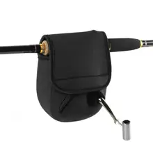 Портативный Черный Спиннинг рыболовная Катушка защитная сумка Рыболовная Сумка Чехол baitcasing Чехол Держатель articulos de pesca