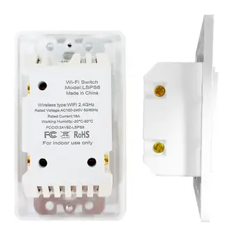 

APP Remote Control US standard WiFi Smart Switch key switch Smart Life PC Shell material