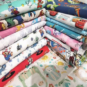 

ZENGIA 50*140cm Cartoon Japanese Dog Thin Canvas Fabric For Home Textile Sewing Diy Tablecloth/Bag/Cushion/ Sofa Cover Curtain
