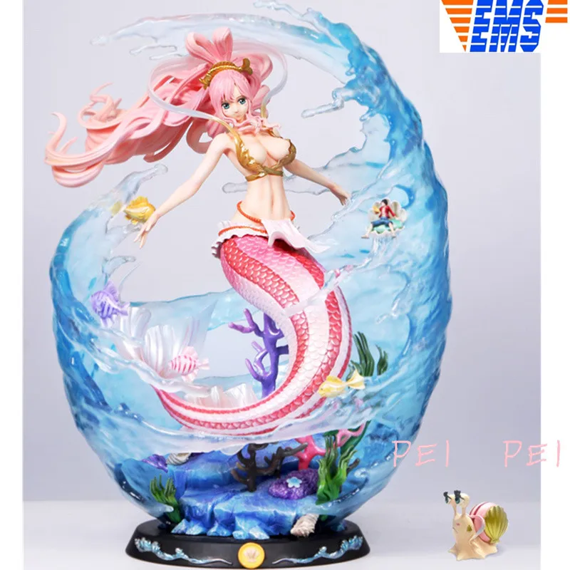 

Statue ONE PIECE The Fish Men island Shirahoshi Full-Length Portrait Den Den Mushi Limit Bust GK Action Figure Toy P1601