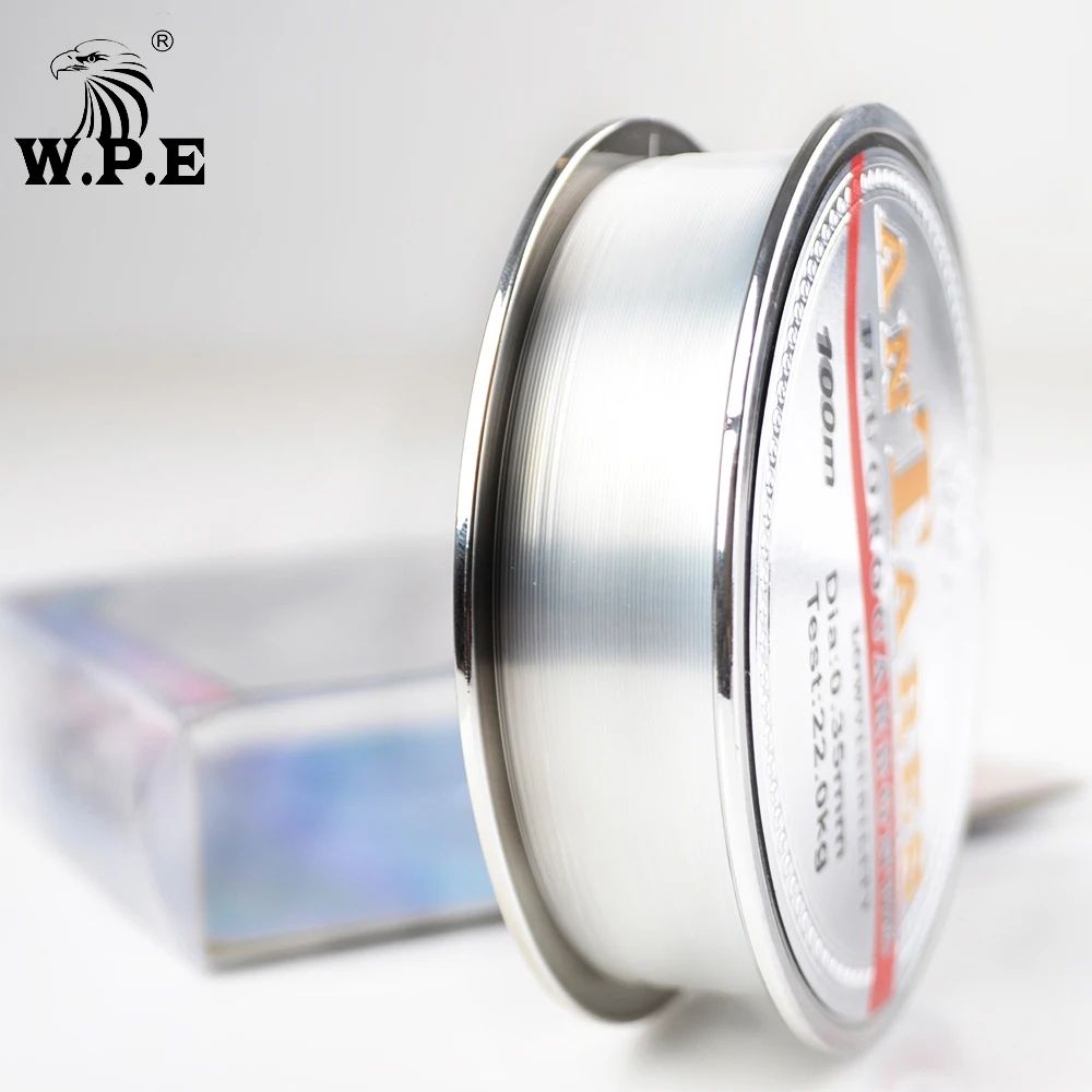 W.P.E Совершенно новая рыболовная леска ANTEROS 0 20 мм 60 с фторуглеродным покрытием 100 м