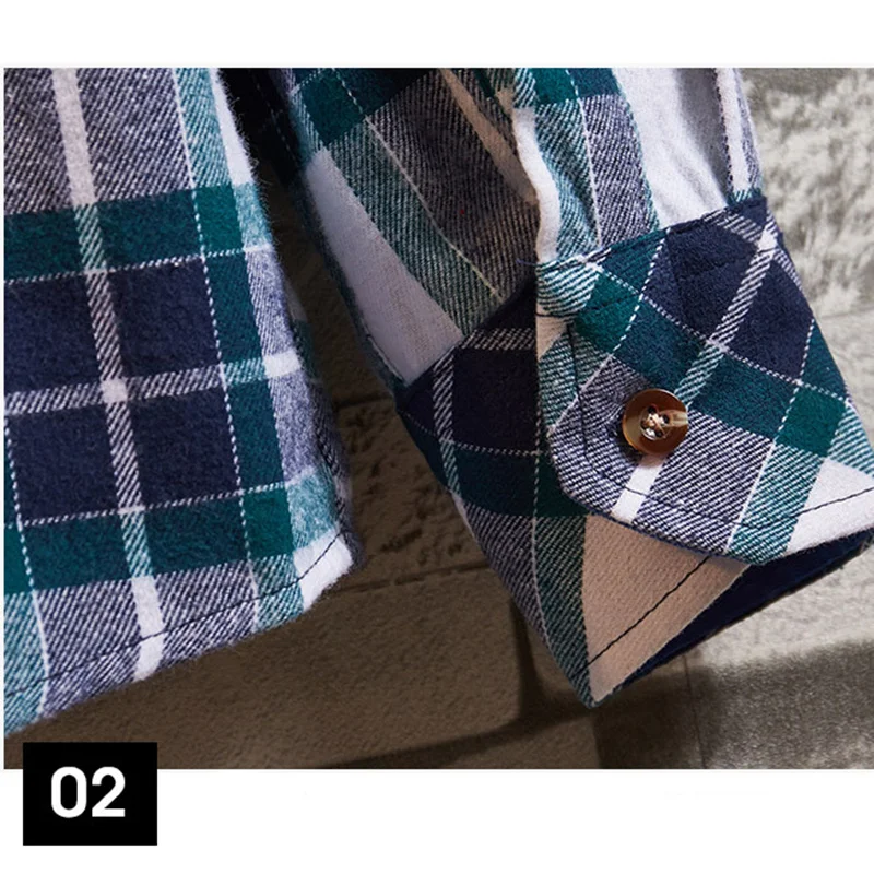 BOLUBAO Quality Brand Men Casual Shirts Tops Autumn Winter New Men's Cotton Plaid Shirt Comfortable Warm Long Sleeve Shirt Male
