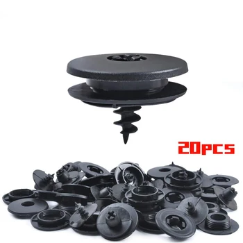 

Partsworld universal floor mats holder fastenings clips round push button 20 pieces