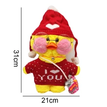 

31cm Korean Netred Wearing Hyaluronic Acid Yellow Duck Doll Ducks Lalafanfan Ducks Plush Soft Toys Ducks Doll Birthday Gift