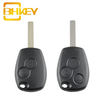 BHKEY For Renault Key Shell 2/3 Buttons Car Remote Key Fob Case For Renault Clio Modus Vauxhall Movano Vivaro 2005-2012
