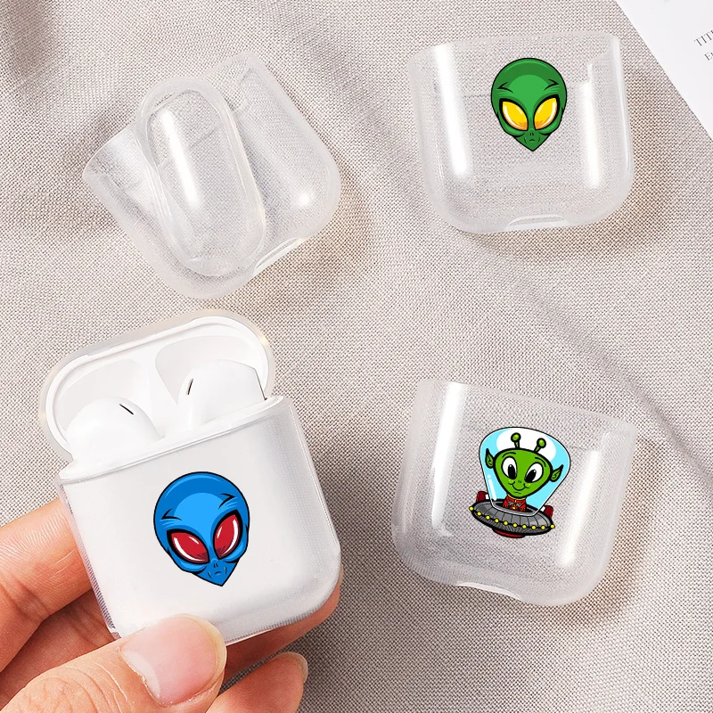 Силиконовый чехол для Airpods милый прозрачный AirPods 1/2 силиконовый защитный