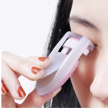 

1PC Stretch Silicone Portable Mini Eyelash Curler Pocket Makeup Eyelash Clip Tweezers Eyelashes Curler Tools Fish Tail Design