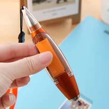 1,0 мм многофункциональная шариковая ручка с удобной бумагой, светодиодный фонарик для студентов, офиса, подарки, креативный брелок, Новинка