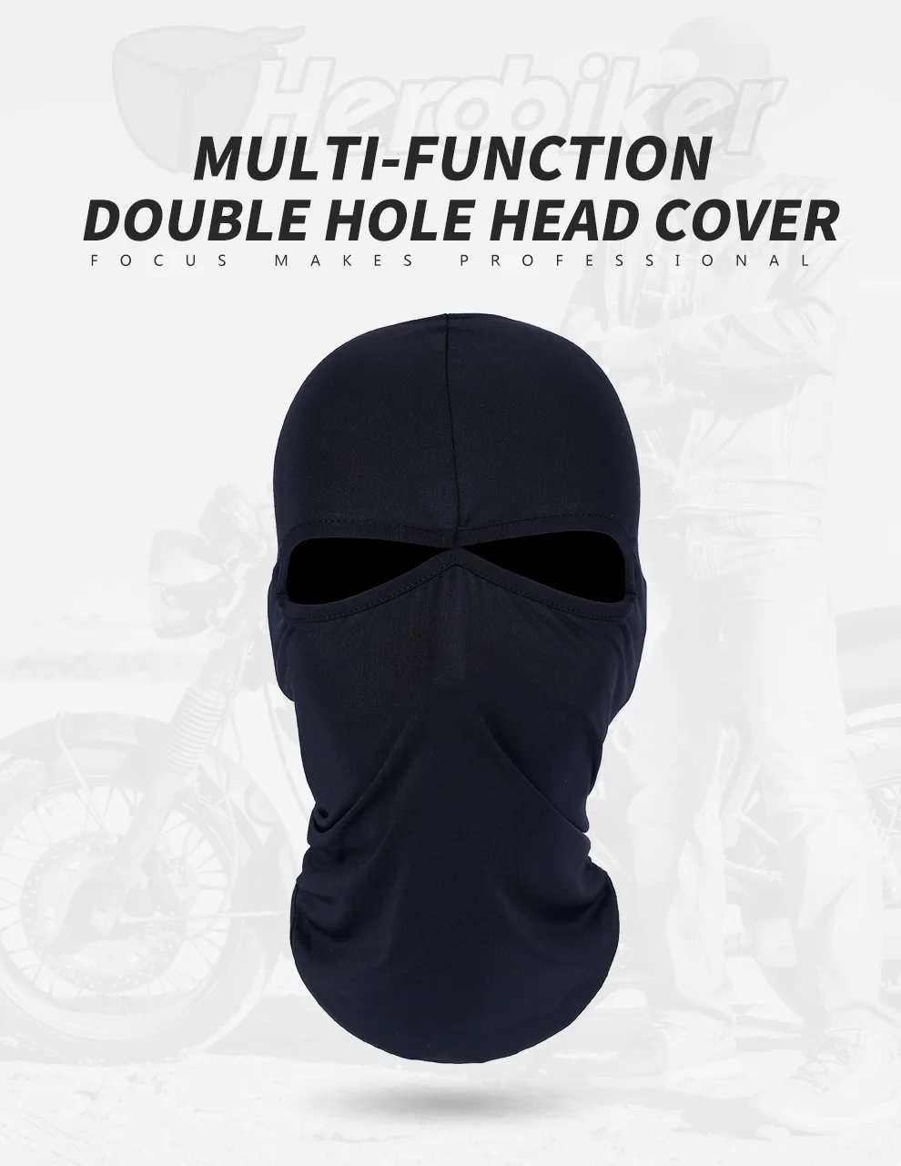 HEROBIKER мотоциклетная маска для лица унисекс летняя дышащая Балаклава мото маска мотоциклетная Лыжная Пейнтбольная тактическая маска для лица с капюшоном