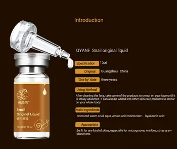 

QYF Snails puro Essence Serum cream Face Care Acne Treatment Anti-Aging Anti-Wrinkle Cream Women Shrink Pores Face Serum 70