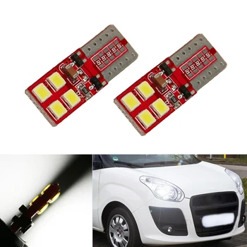 

2pcs Car LED Bulbs T10 LED W5W 168 Turn Signal Auto Clearance Lights 12V License Plate Light Trunk Lamp White 3030 8SMD