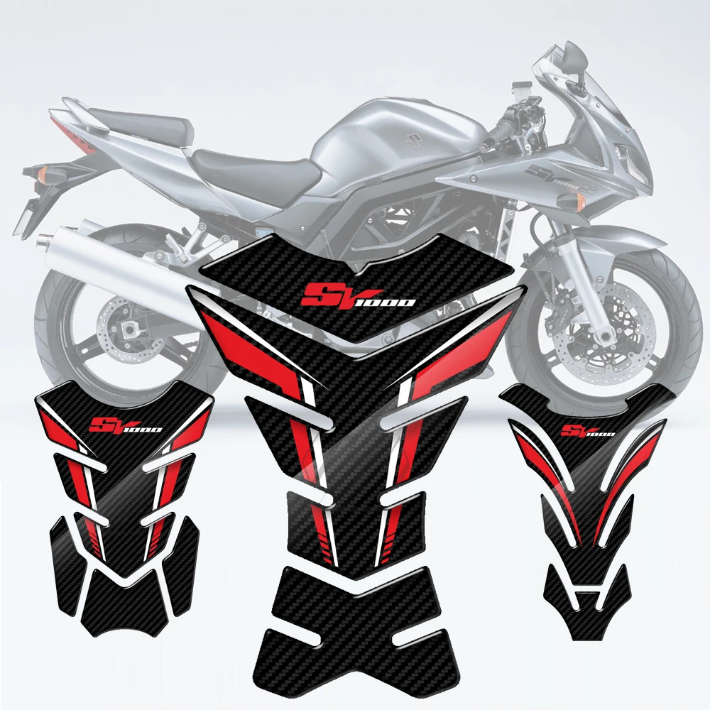 

Наклейки для Suzuki SV1000 SV 1000, 3D наклейки с углеродным внешним видом