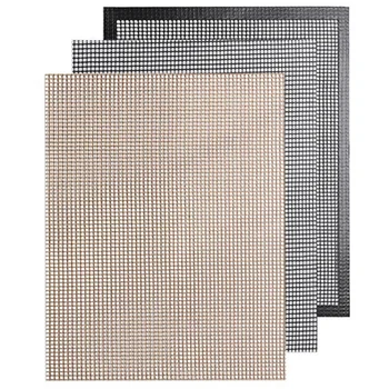 

Non-Stick Barbecue Mesh Mat Reusable Heat Resistance BBQ Baking Net Pad Teflon Grilling Sheet 40X33cm BBQ Liner