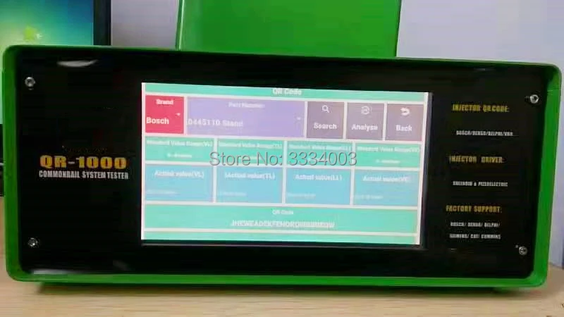 Стандартная рельсовая Форсунка QR код система тестирования запросов для BOSCH DENSO