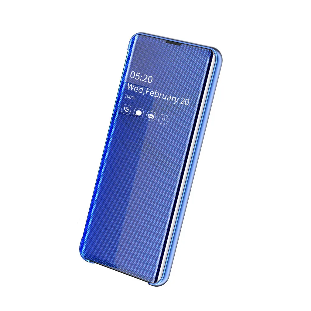 Умный зеркальный флип-чехол для телефона samsung Galaxy Note10 против царапин, Пыленепроницаемый Чехол для телефона, роскошный Ультратонкий чехол для телефона