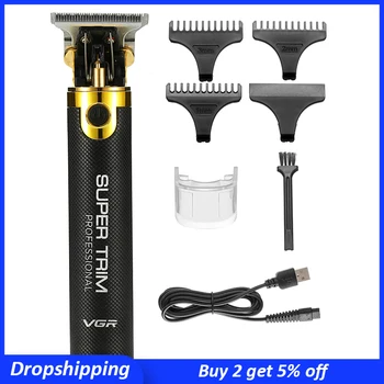 

T9 Hair Trimmer Professional Electric Outliner T Blade Barber Salon Clippers for Men USB Rechargeable Hair Cutting Machine Razor