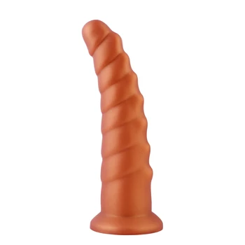 Hismith Golden Dragon Tail 10.08 Inch Silicone Dildo, Suction Cup Dildo for Women and Men Realistic Dildo Sex Toy 2